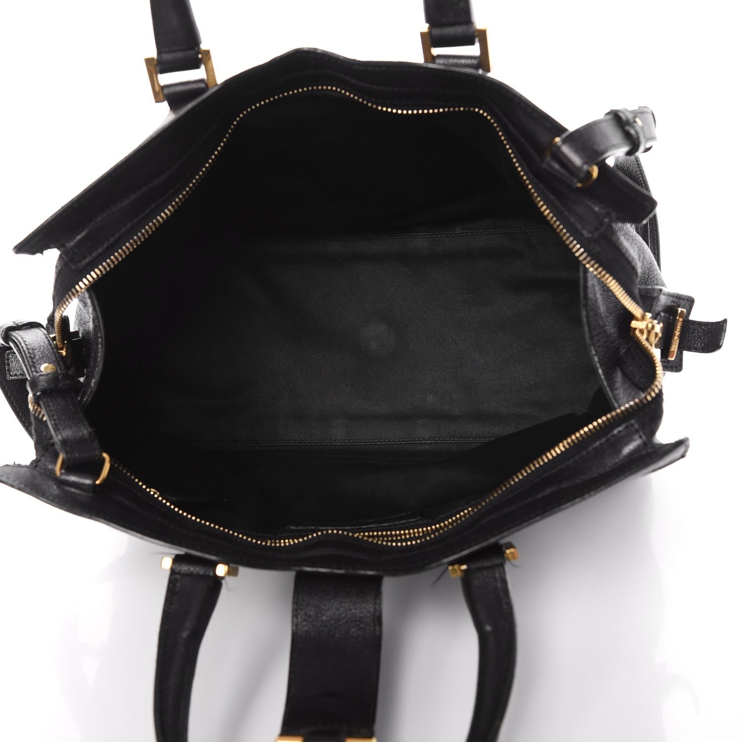 Saint Laurent Sheepskin Small Cabas ChYc Black 6 of 21