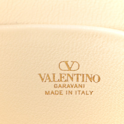 Valentino Garavani Calfskin Chevron Mini Vlogo Hobo Bag White 5 of 8