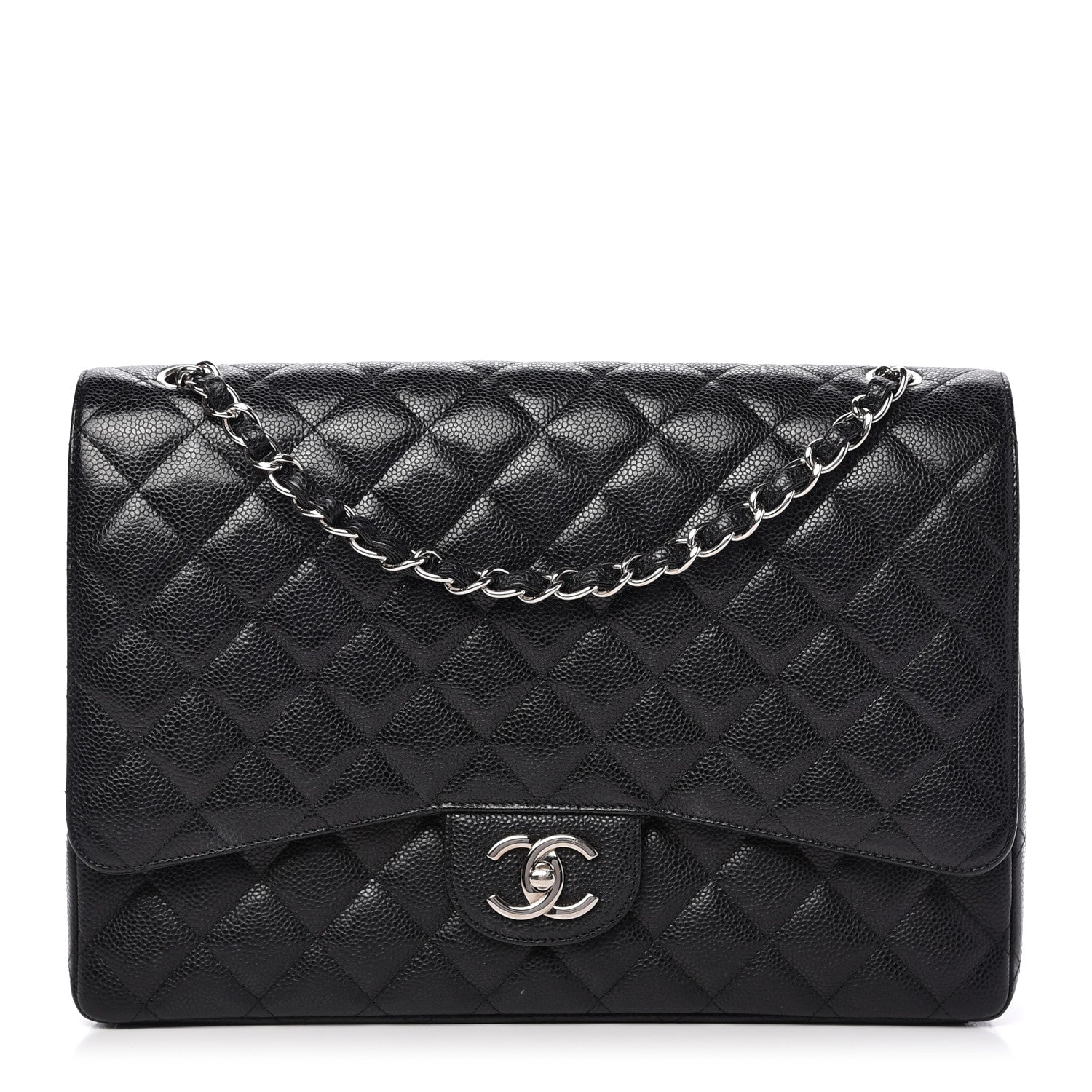 Chanel Caviar Quilted Maxi Double Flap Black 1 of 10