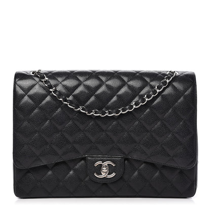Chanel Caviar Quilted Maxi Double Flap Black 1 of 10