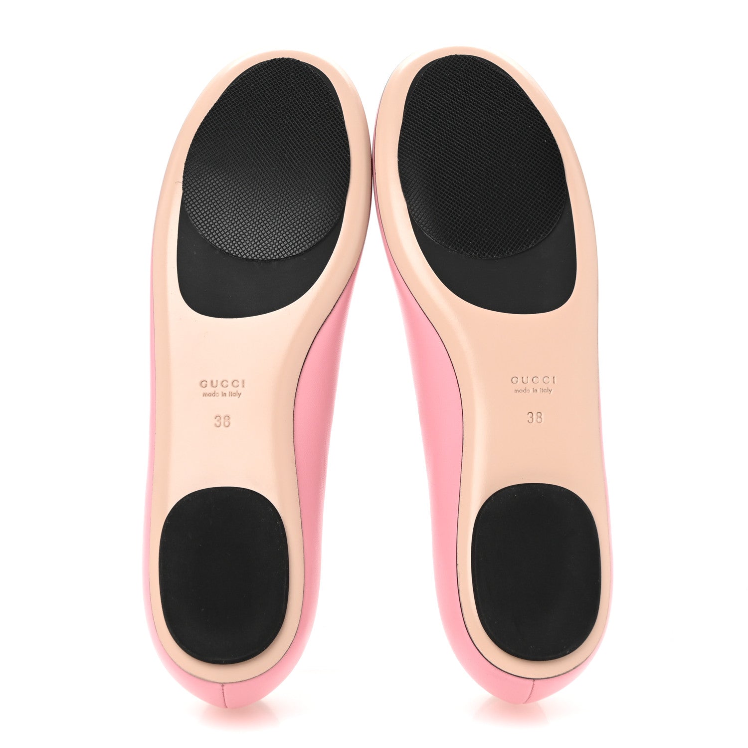 Gucci Malaga Kid Jarret Ballet Flats 38 Pink Black 6 of 11
