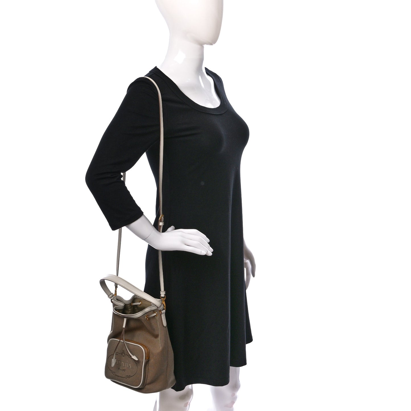 Jacquard Logo Mini Bucket Crossbody Bag Corda Talco