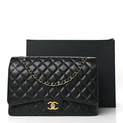 Chanel Caviar Quilted Maxi Double Flap Black 11 of 11