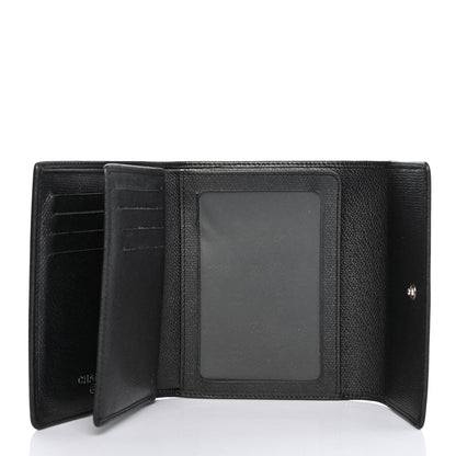 Chanel Grained Calfskin CC Button Flap Wallet Black 4 of 4