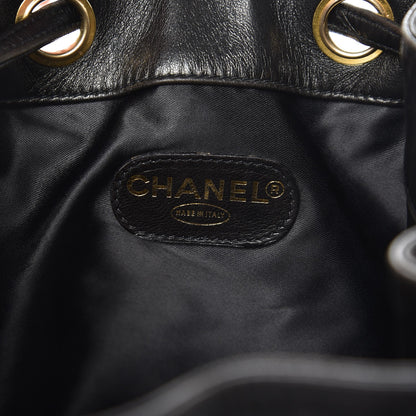 Chanel Lambskin CC Drawstring Shoulder Bag Black 6 of 11