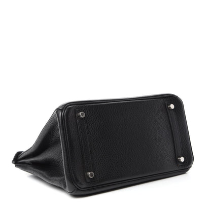 Hermes Taurillon Clemence Birkin 30 Black 4 of 13