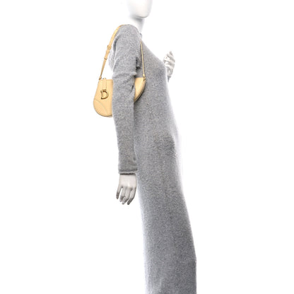 Christian Dior Goatskin Saddle Rodeo Pouch Pastel Light Yellow 2 of 10