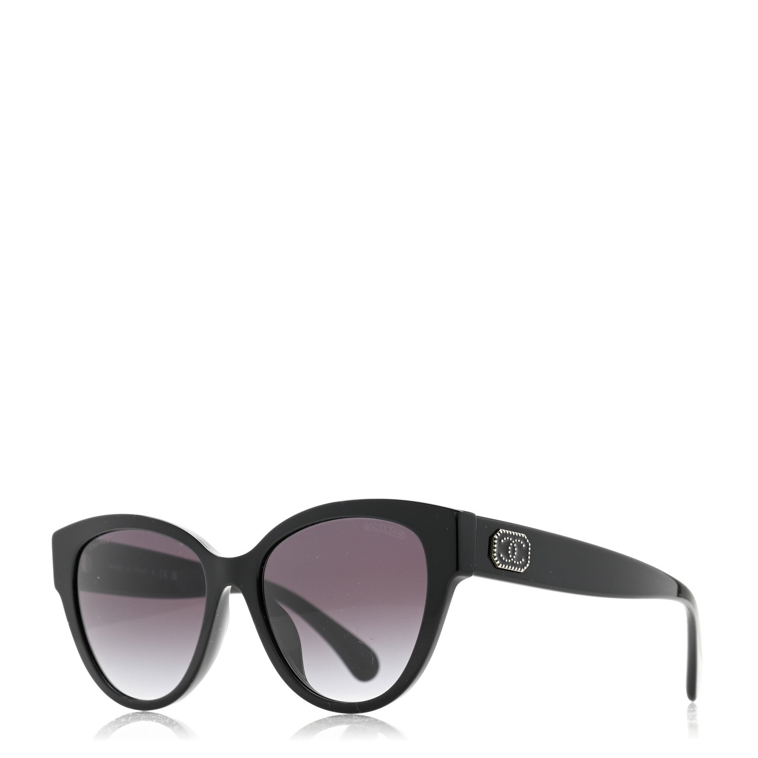 Chanel Acetate Enamel Butterfly Sunglasses 5477-A Black 1 of 7