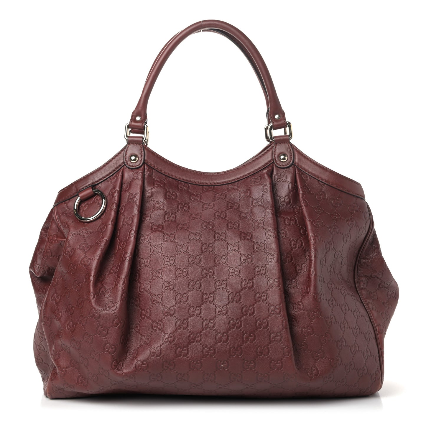 Guccissima Large Sukey Tote Cherry