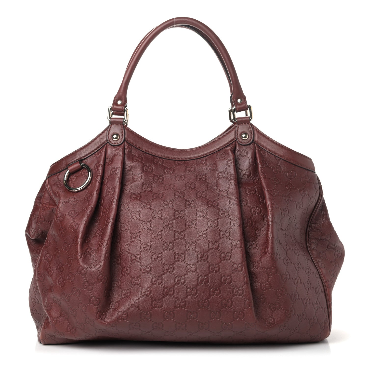 Gucci Guccissima Large Sukey Tote Cherry 1 of 12