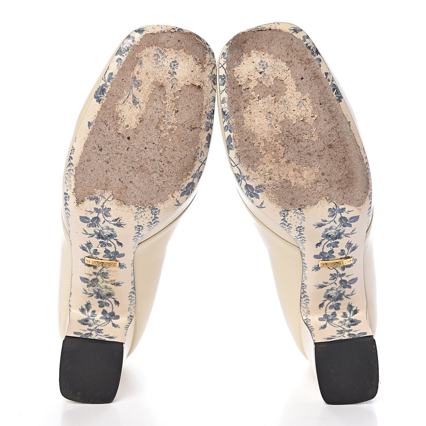 Malaga Kid GG Victoire 55mm Loafer Pumps 37 Vintage White