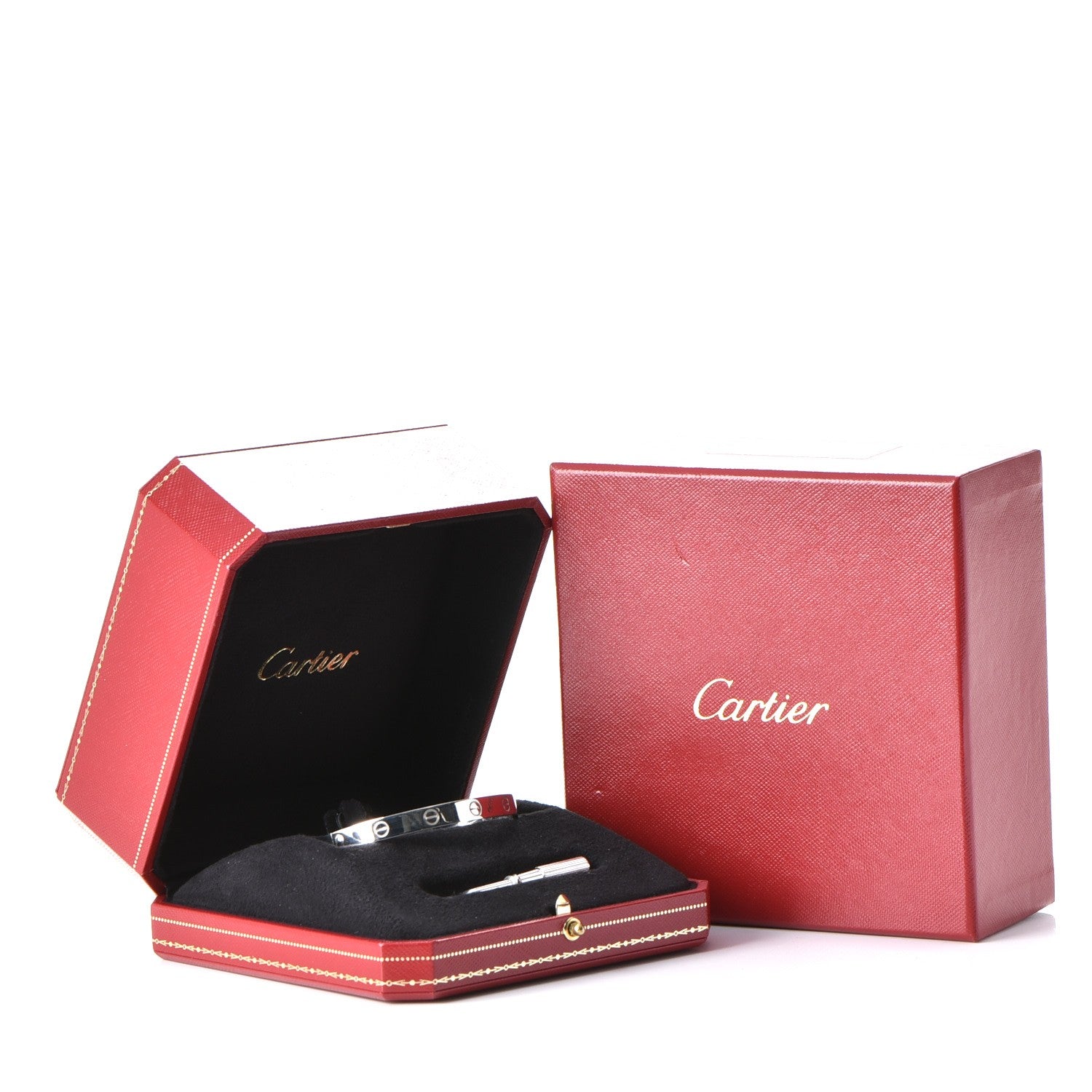 Cartier 18K White Gold LOVE Bracelet 17 8 of 8