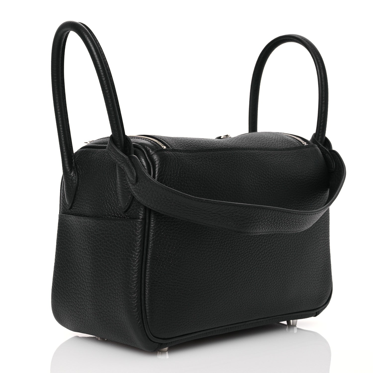 Hermes Taurillon Clemence Lindy 26 Black 3 of 12