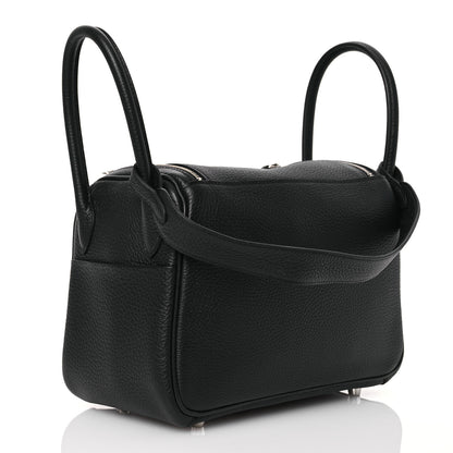 Hermes Taurillon Clemence Lindy 26 Black 3 of 12