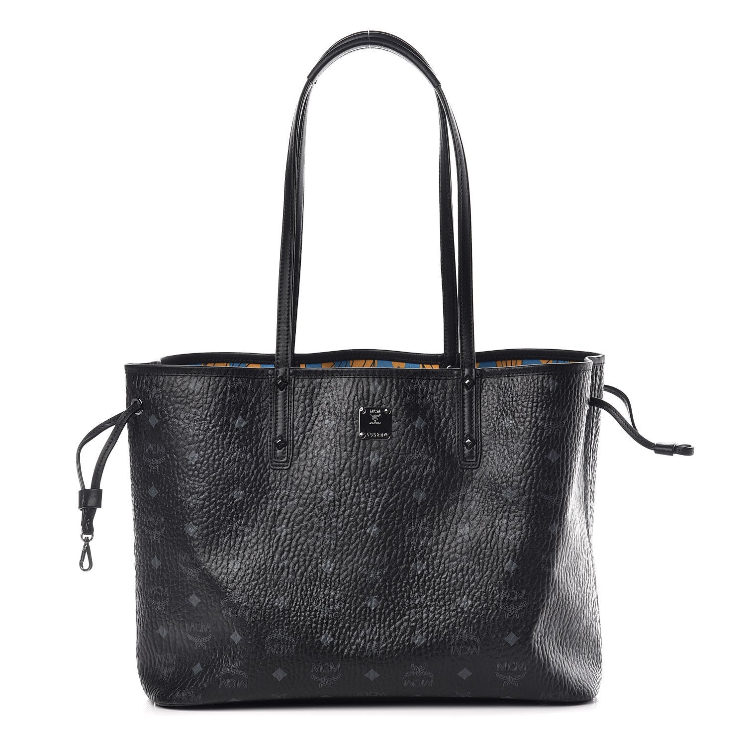 MCM Visetos Medium Project Reversible Shopper Tote Black 1 of 17