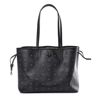 MCM Visetos Medium Project Reversible Shopper Tote Black 1 of 17