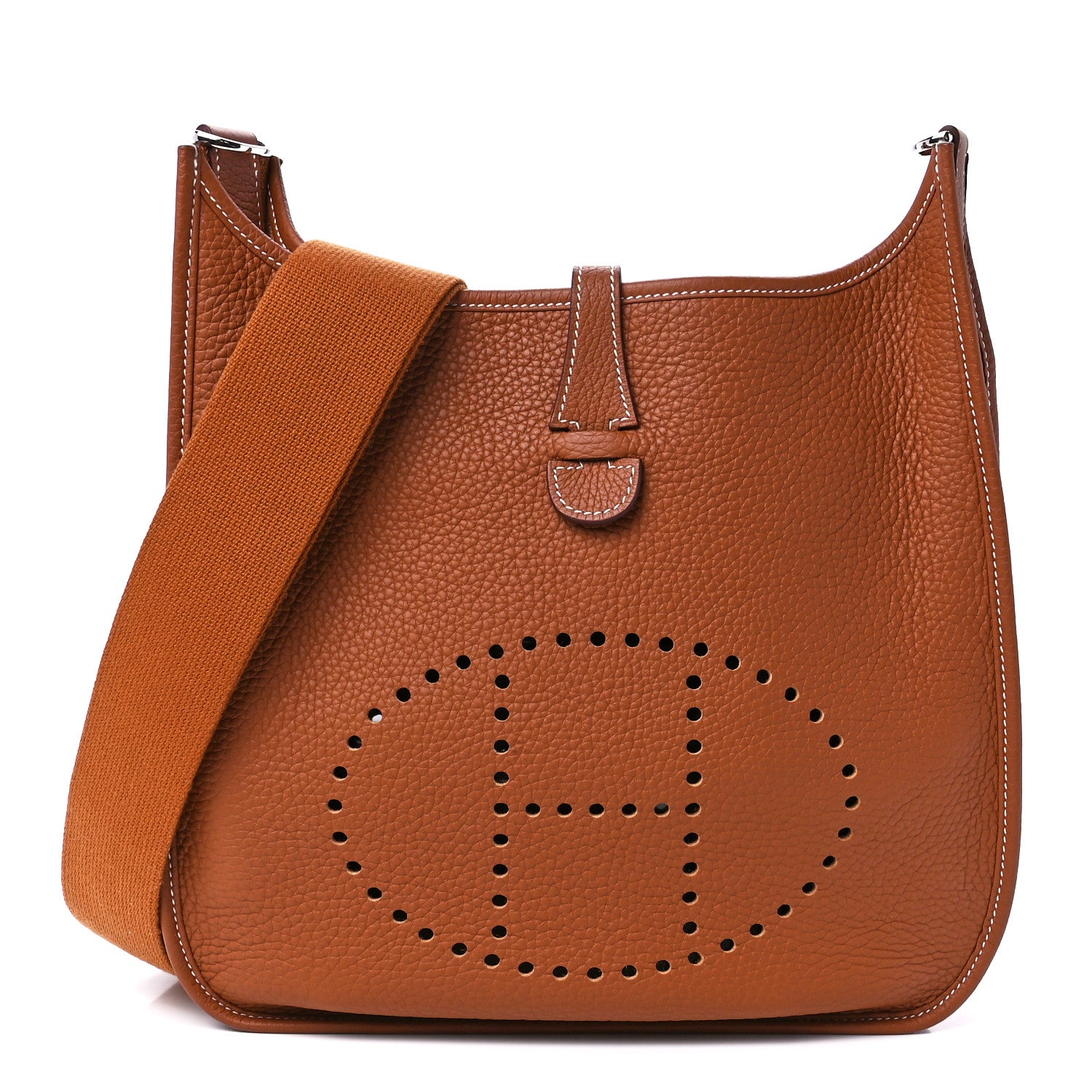 Hermes Taurillon Clemence Evelyne III PM Gold 1 of 11