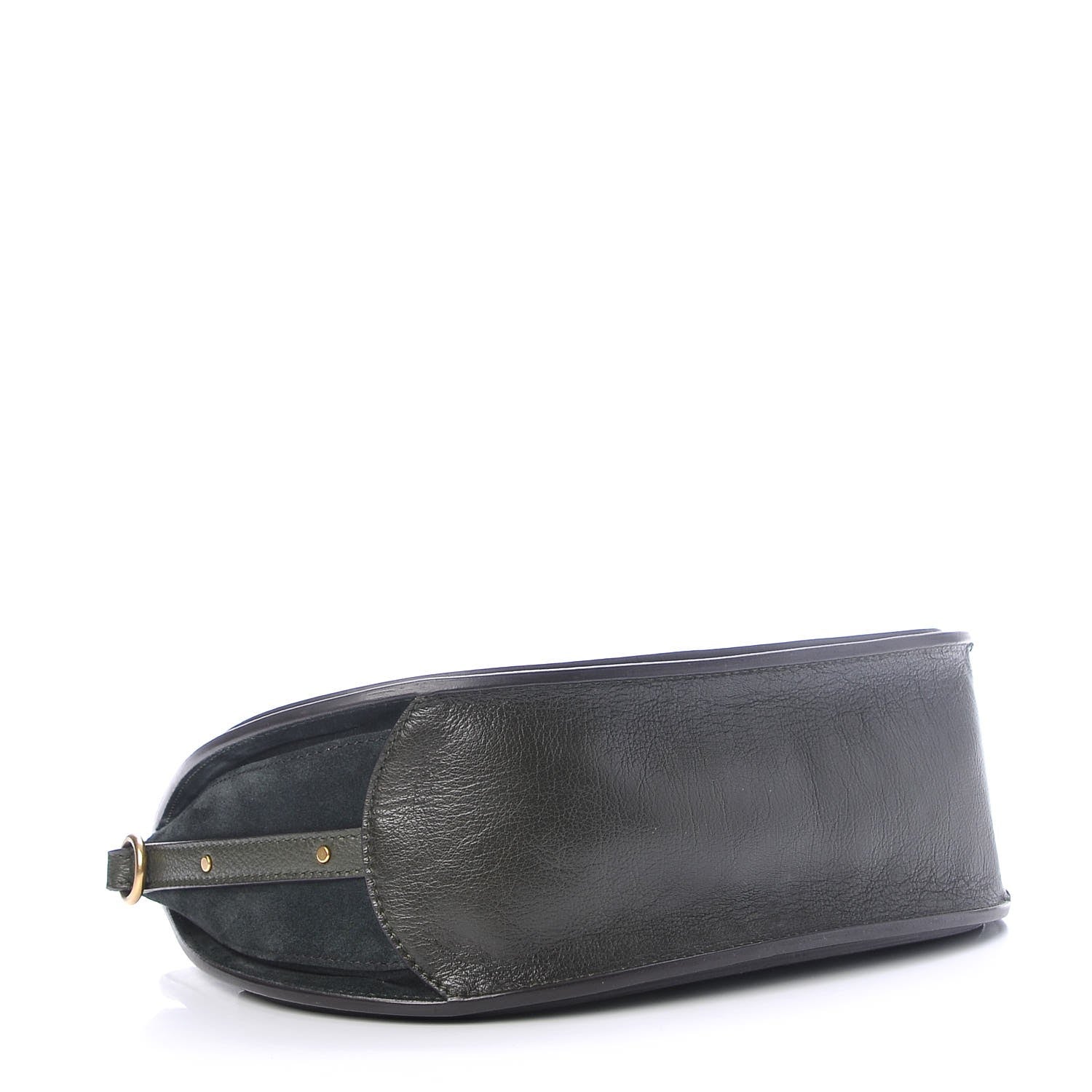 Chloe Calfskin Suede Medium Pixie Shoulder Bag Intense Green 4 of 8