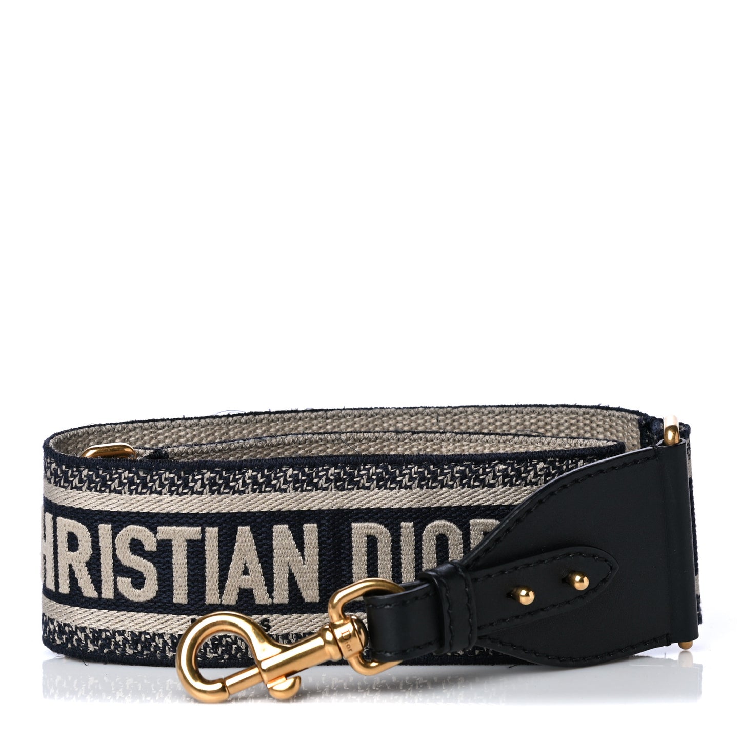 Canvas Embroidered Shoulder Strap Blue
