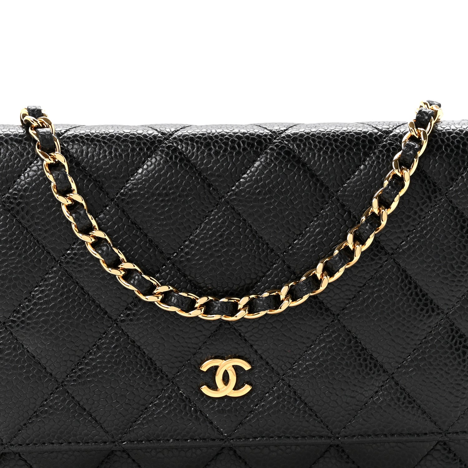 Chanel Caviar Quilted Wallet on Chain WOC Black 9 of 13