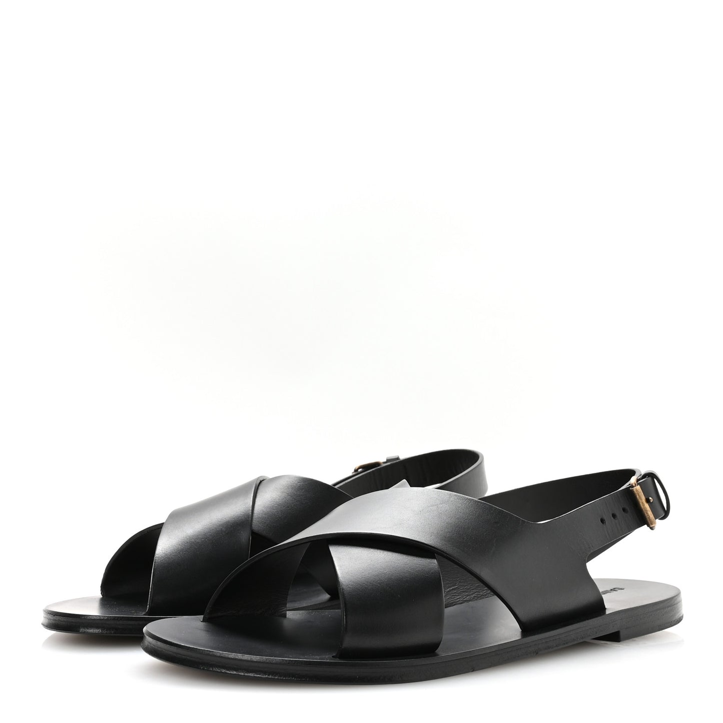 Calfskin Mens Mojave Sandals 43 Black