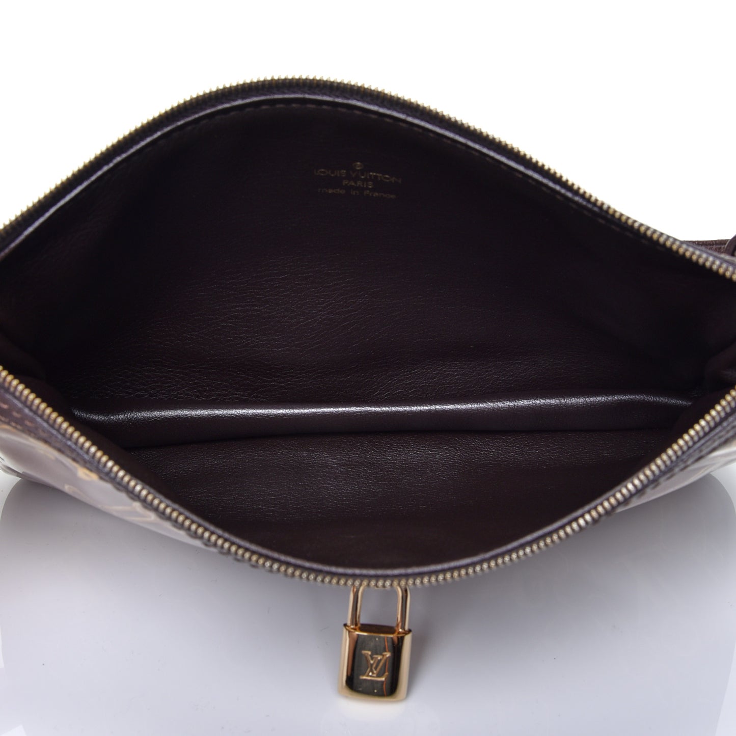 Monogram Charms Pochette Accessories Taupe