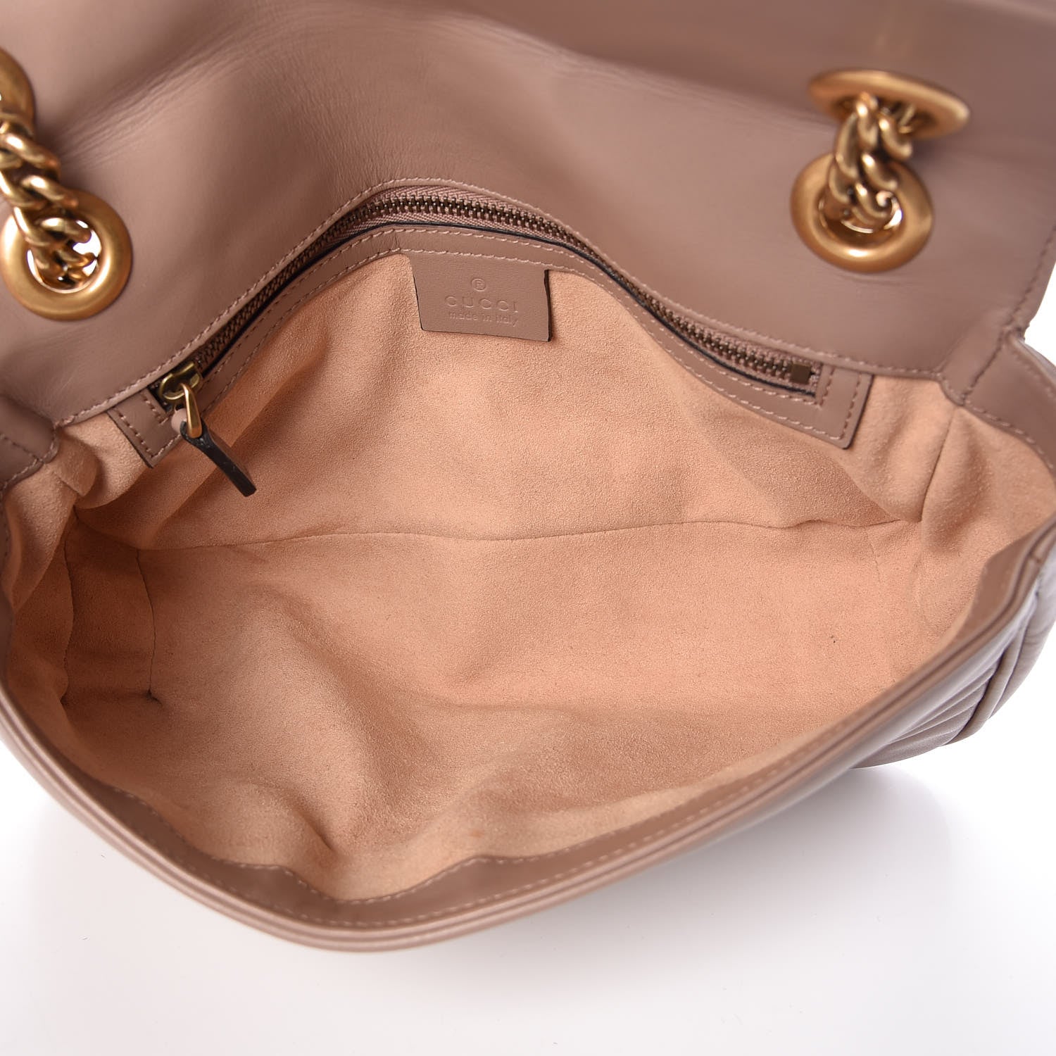 Gucci Calfskin Matelasse Small GG Marmont Shoulder Bag Porcelain Rose 5 of 7