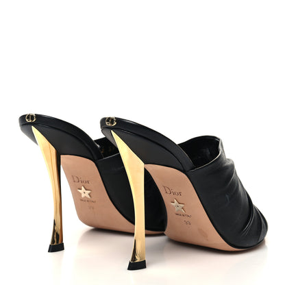 Christian Dior Lambskin D-Fame Mule Sandals 39 Black 4 of 8