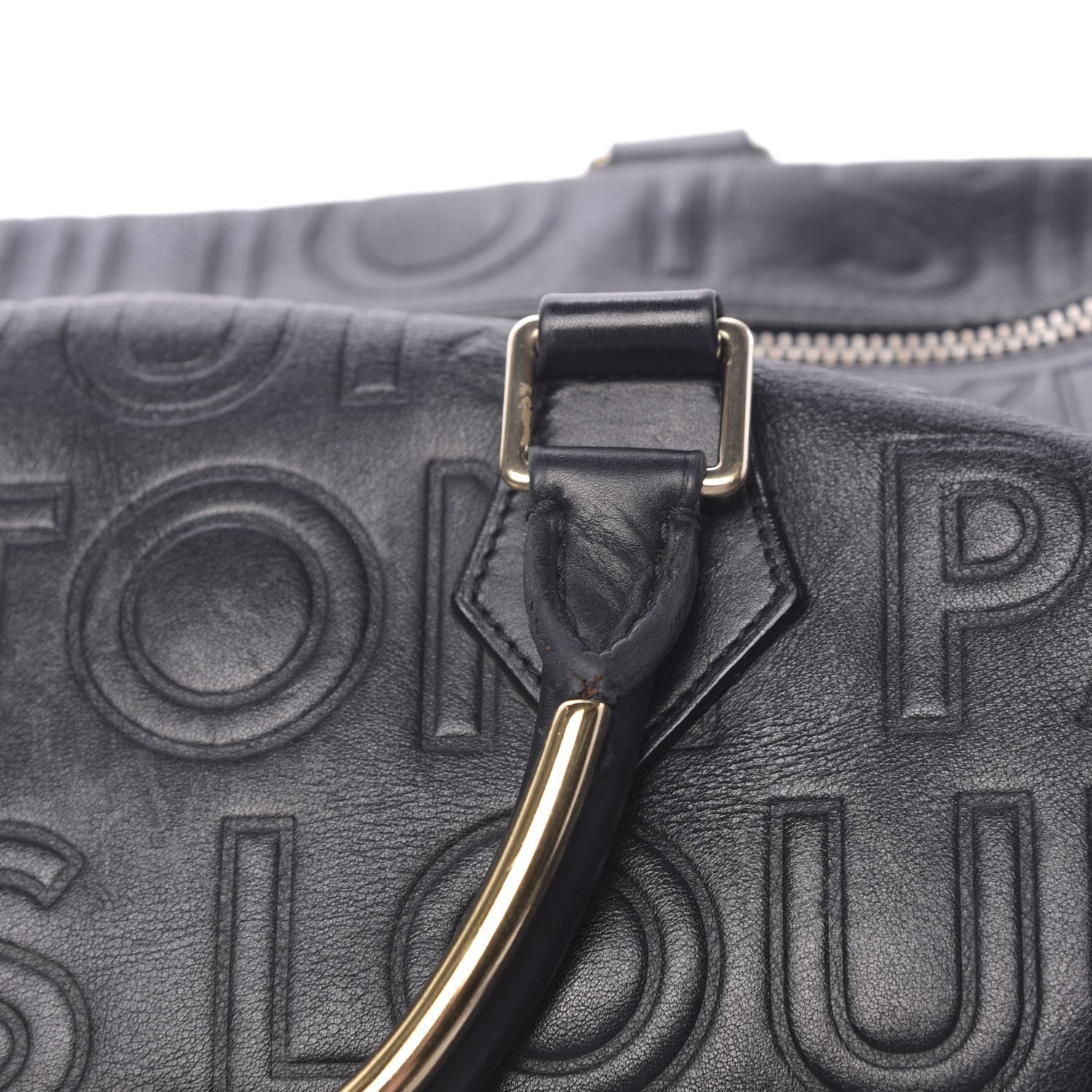 Louis Vuitton Calfskin Embossed Speedy Cube 30 Black 11 of 22