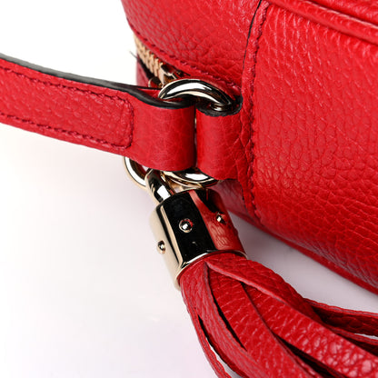Gucci Pebbled Calfskin Small Soho Disco Bag Tabasco Red 1 of 5