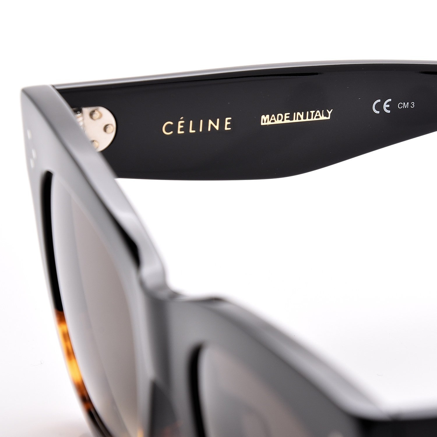 Celine Catherine Sunglasses CL 41098/F/S Black Havana 7 of 8