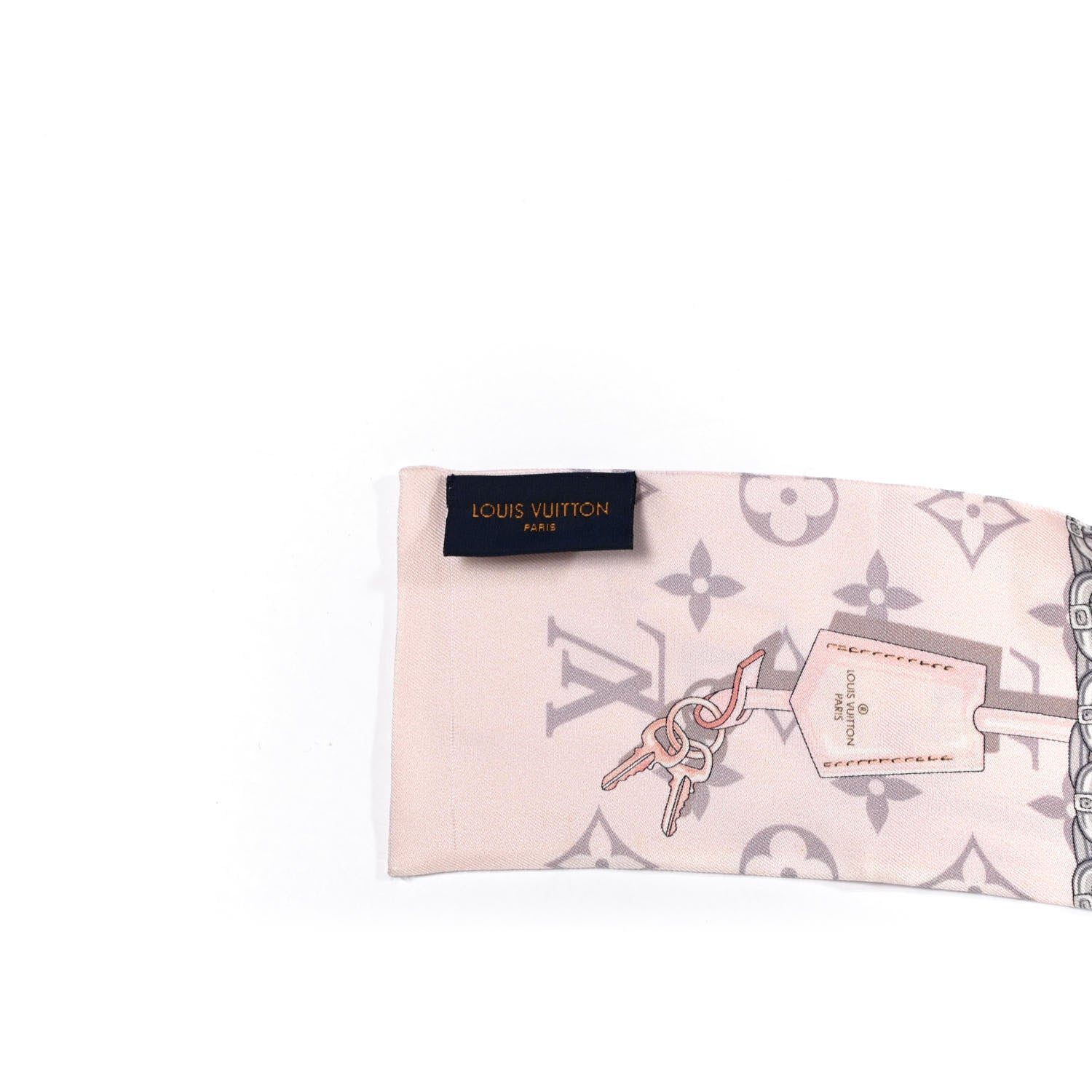 Louis Vuitton Silk Monogram Confidential Bandeau Light Pink 3 of 3