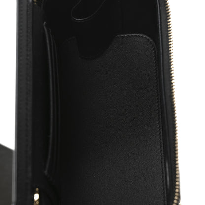 Chanel Lambskin Enamel Quilted Roller Skate Small Vanity Case With Chain Black 6 of 11