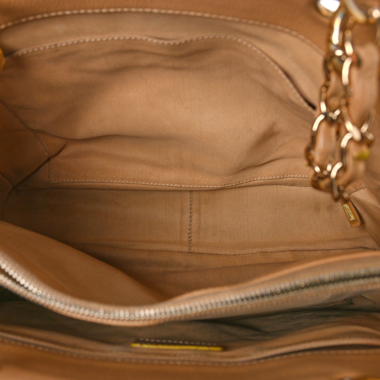 Chanel Caviar Quilted Grand Shopping Tote GST Beige Clair 5 of 19