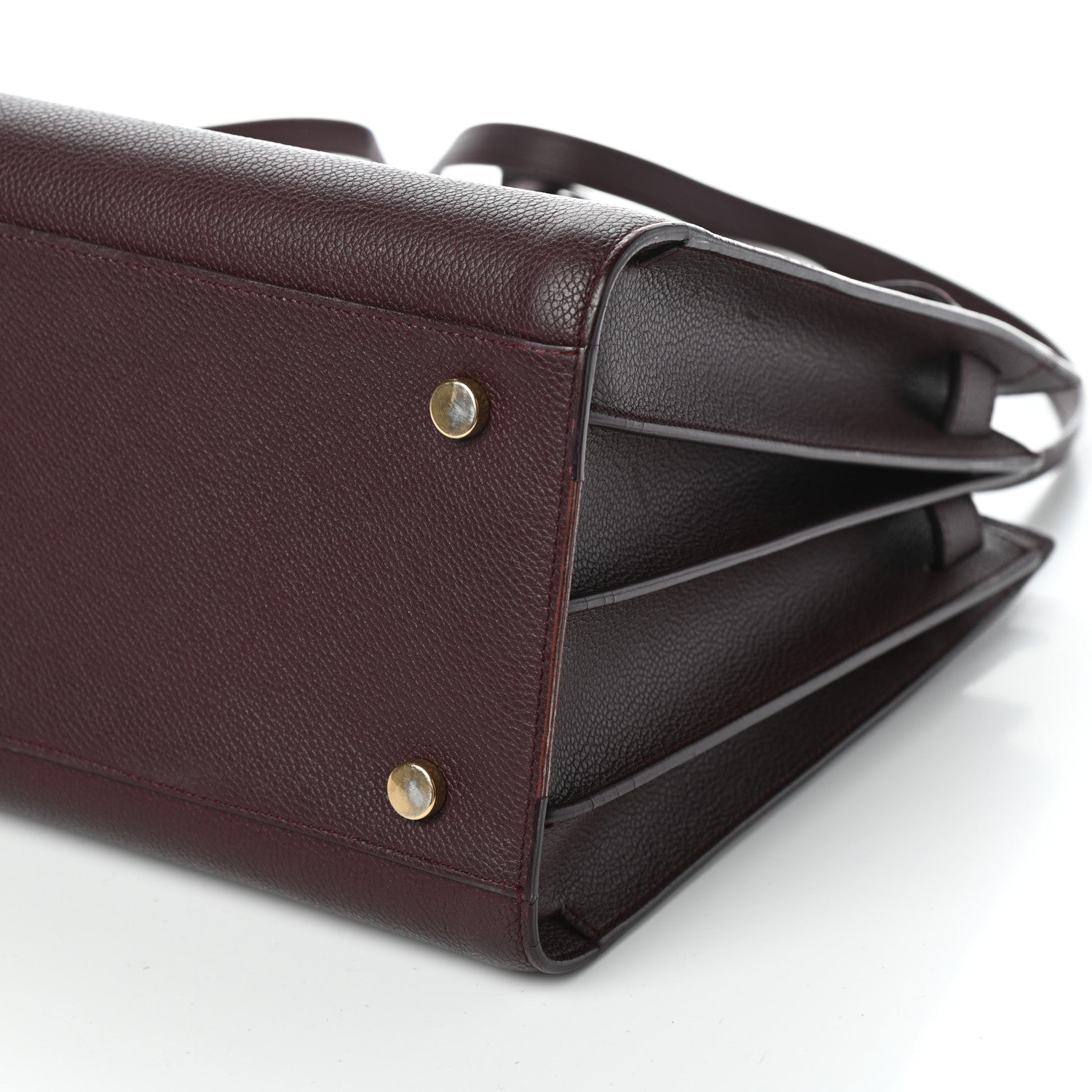 Saint Laurent Grained Calfskin Small Classic Sac De Jour Bordeaux 9 of 9