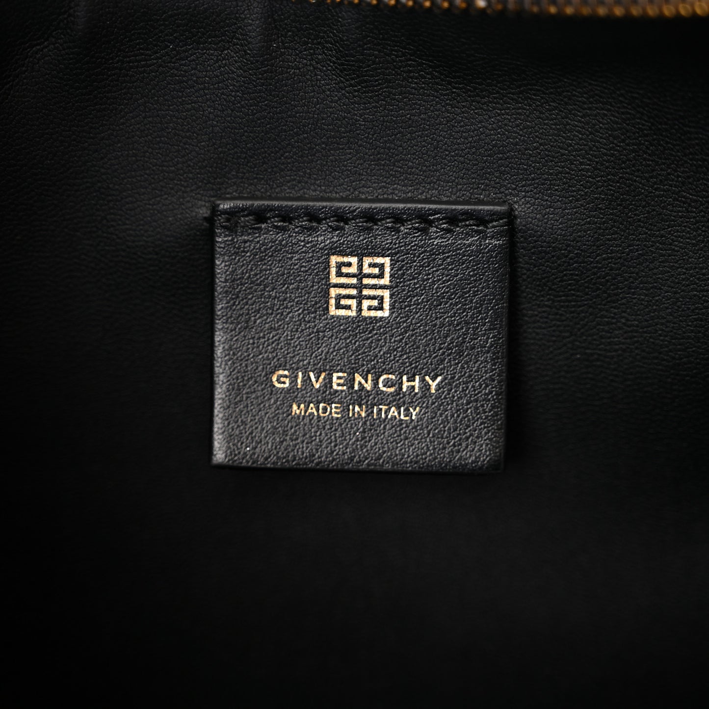 Coated Canvas Logo 4G Embossed Small Moon Cut Out Shoulder Bag Black