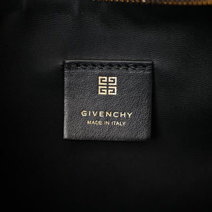 Givenchy Coated Canvas Logo 4G Embossed Small Moon Cut Out Shoulder Bag Black 6 of 11