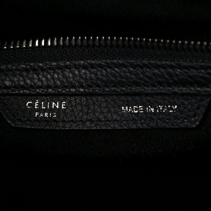 Celine Drummed Calfskin Mini Luggage Black 6 of 9