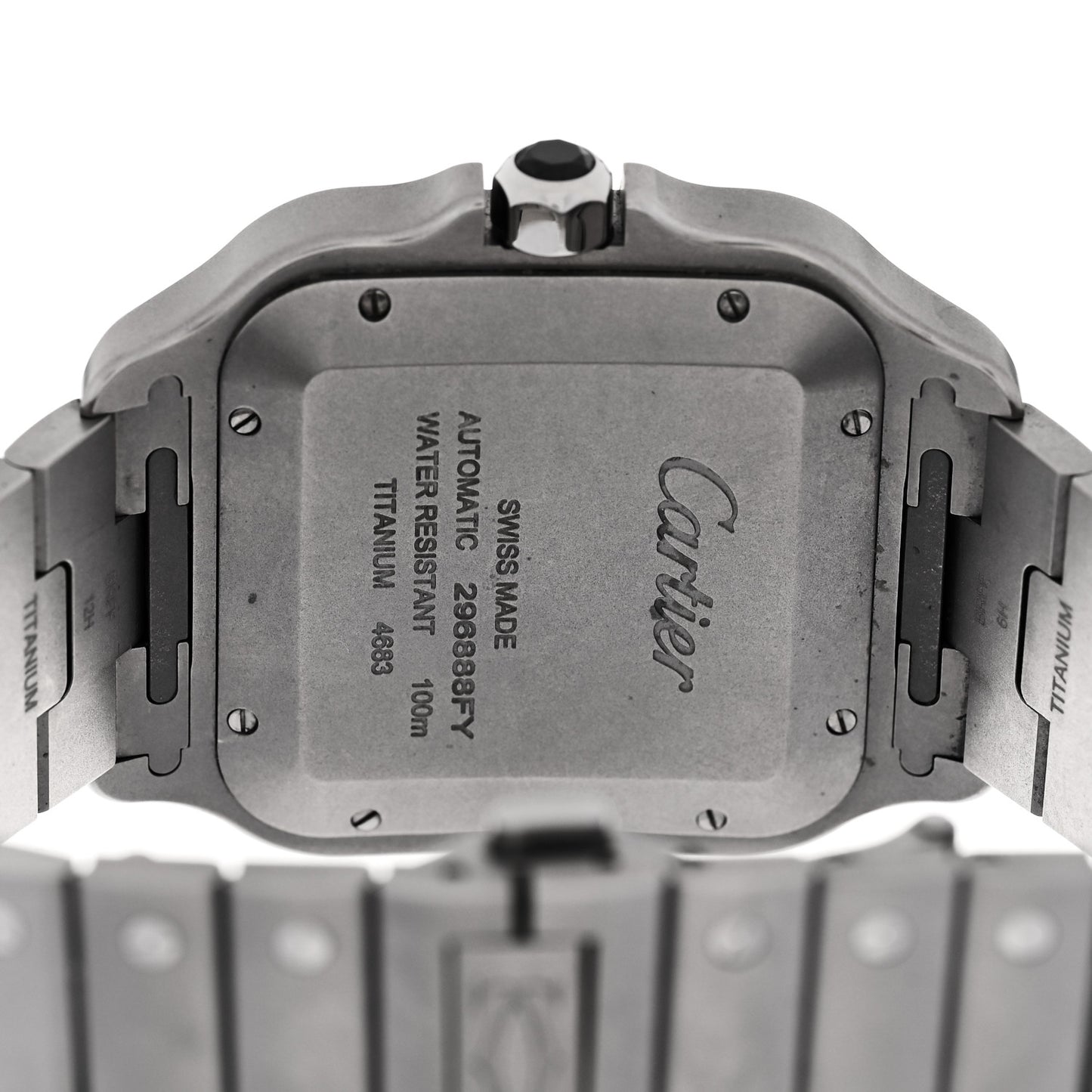 Titanium 39.8mm Santos De Cartier Automatic Watch