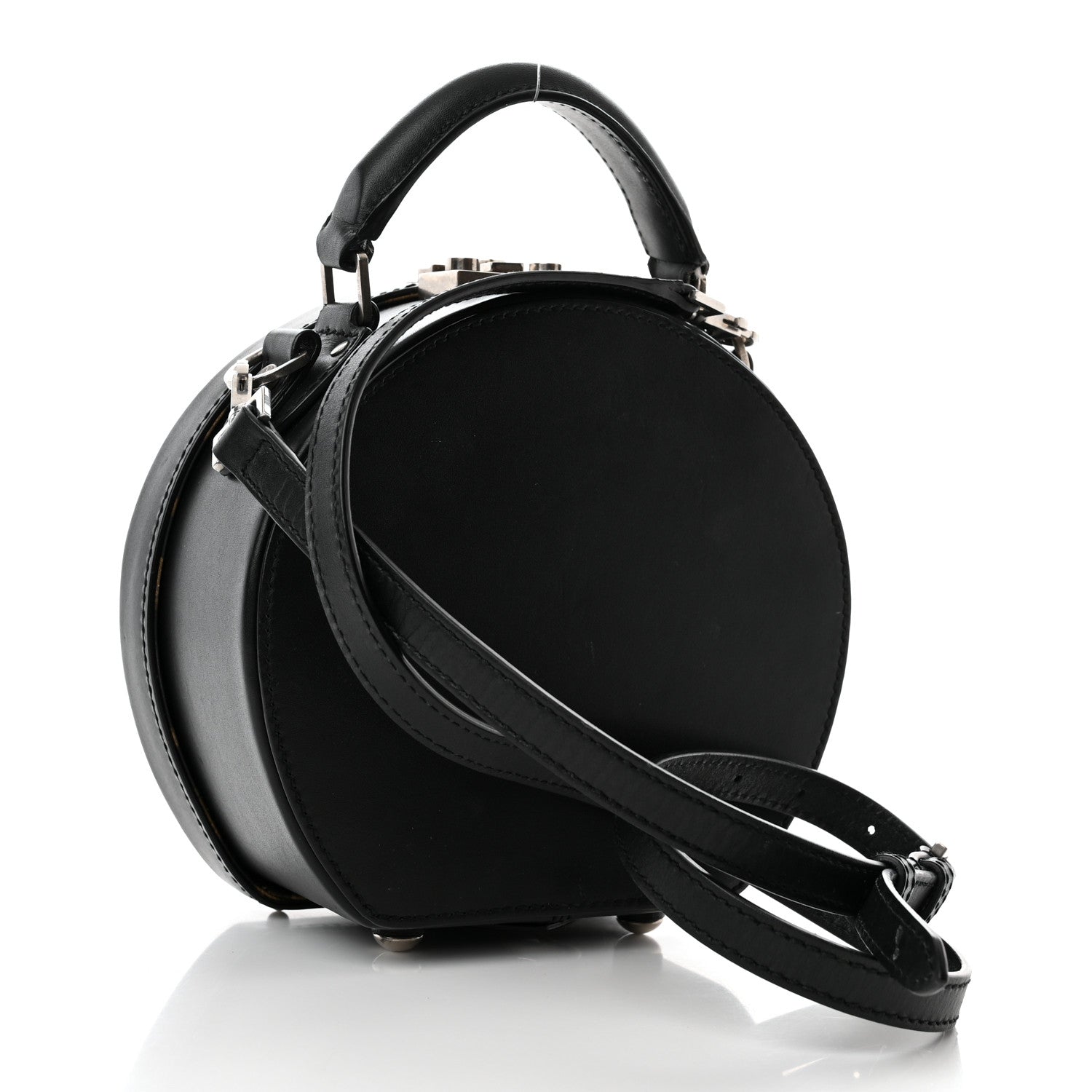 Saint Laurent Calfskin Small Mica Hat Box Black 3 of 12