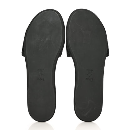 Christian Dior Velvet Cannage Chez Moi Slide Sandal 42 Black 5 of 8