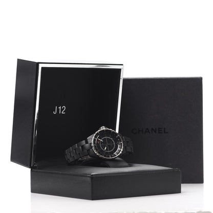 Chanel Stainless Steel Matte Ceramic 41mm J12 GMT Automatic Watch Black 7 of 7