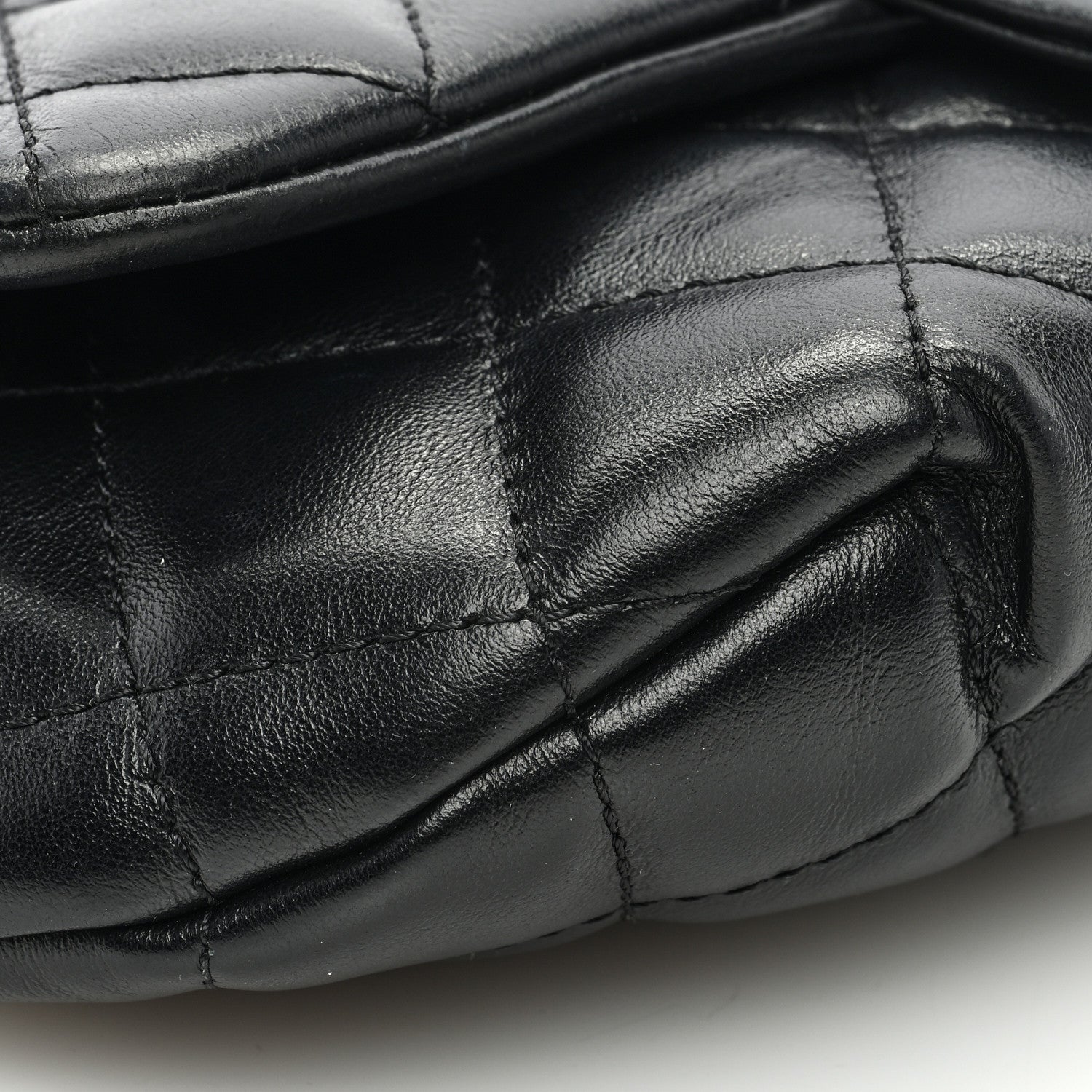 Chanel Calfskin Quilted CC Uniform Flap Belt Bag Black 9 of 10