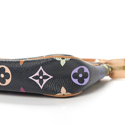 Louis Vuitton Monogram Multicolor Pochette Accessories Black 10 of 11