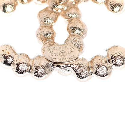 Chanel Pearl CC Earrings Light Gold 3 of 5