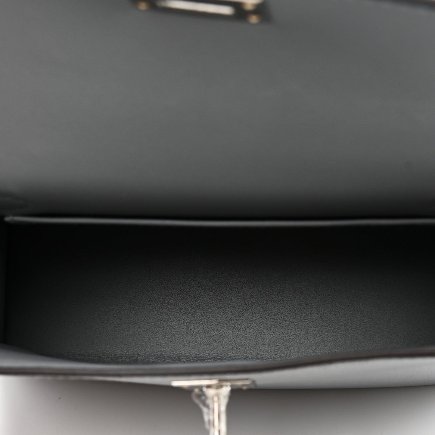 Madame Calfskin Mini Kelly Sellier 20 Gris Pantin