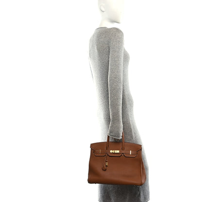 Hermes Togo Birkin 35 Gold 2 of 14