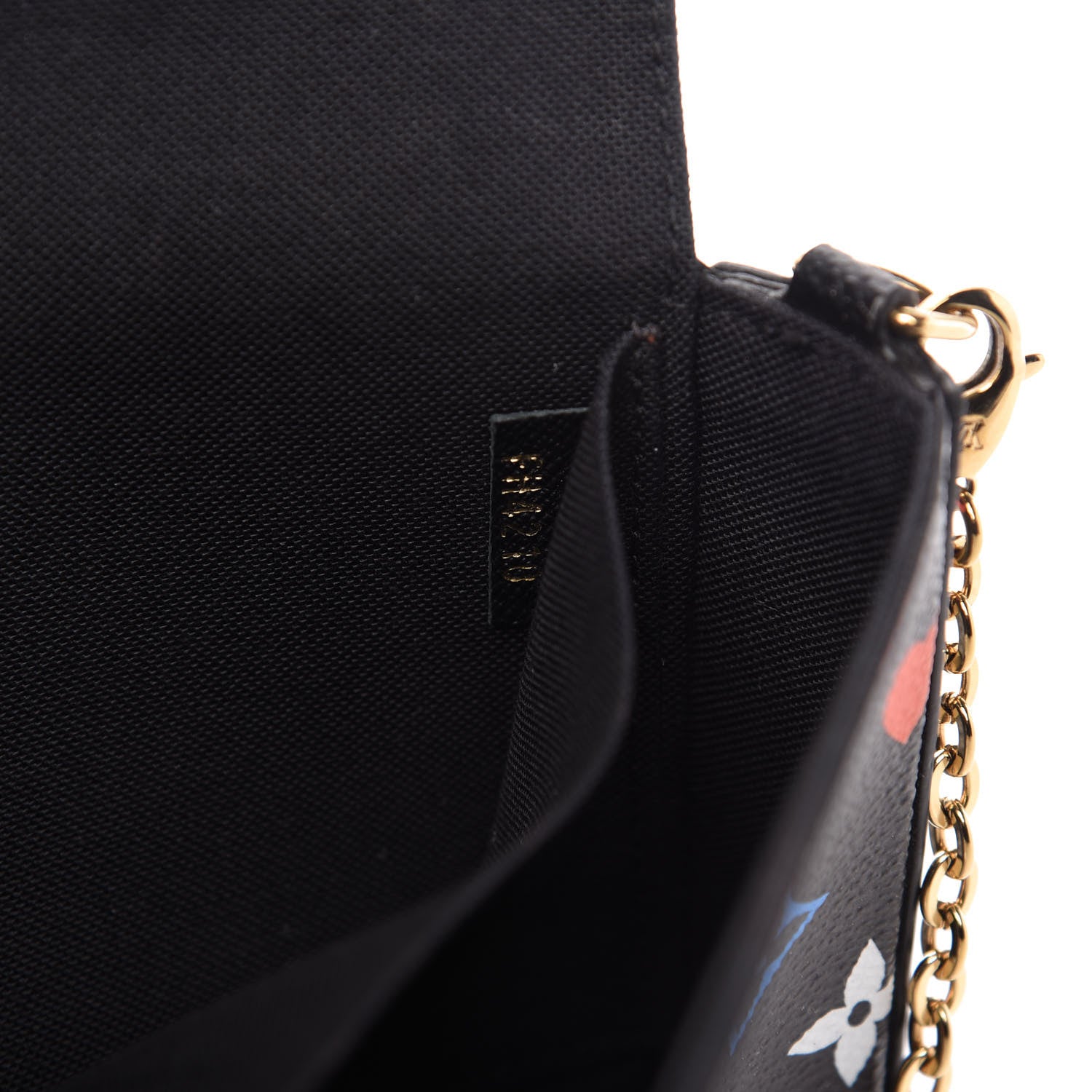 Louis Vuitton Game On Felicie Chain Wallet Black 10 of 11