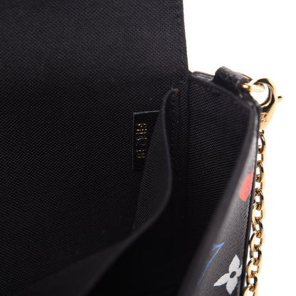 Louis Vuitton Game On Felicie Chain Wallet Black 10 of 11