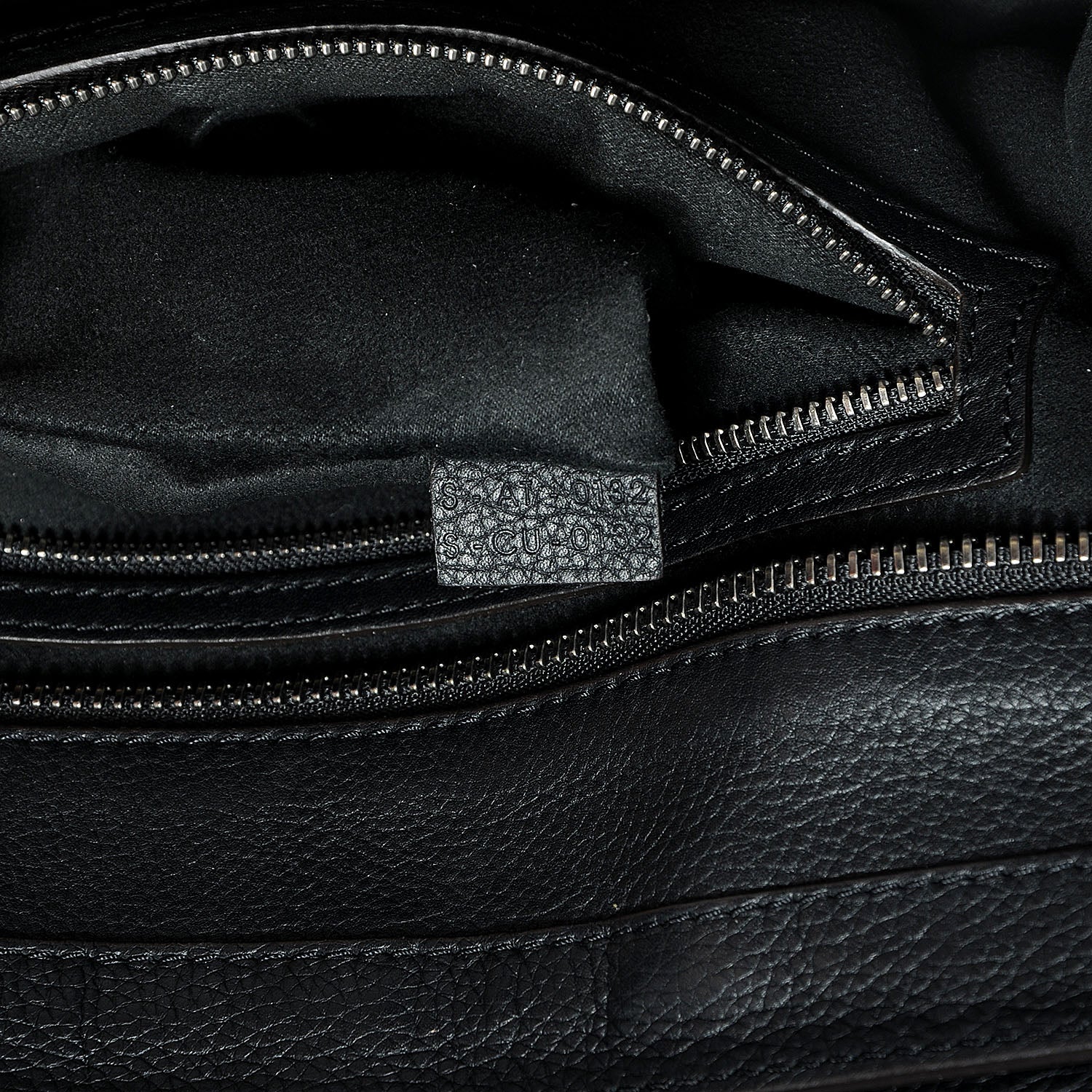 Celine Drummed Leather Shoulder Luggage Black 7 of 7